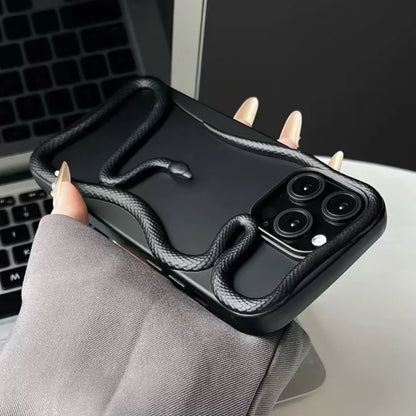 iPhone 16 Pro Max Bumper Case 3D Snake