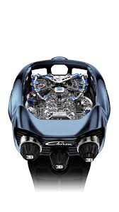 BLUE TITANIUM BUGATTI CHIRON TOURBILLON BU.200.20.AK.AB.B 72 Pieces Limited