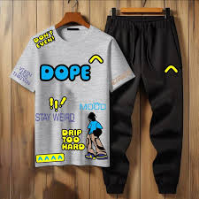 New zig zag printed premium quality summer tracksuit for men and boys