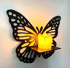 WallTrove Decorative Butterfly Wall Shelf