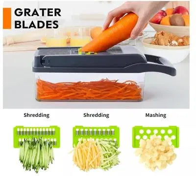 13-in-1 Vegetable Chopper With 8 Blades